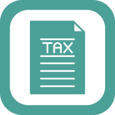 Vergi simgesi vektör illüstrasyonu 