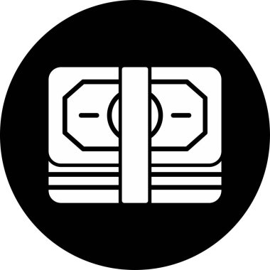 Maaş para simgesi vektör illüstrasyonu