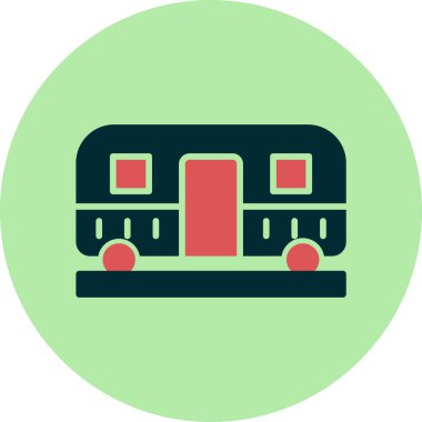 Web simgesi tren, illüstrasyon vektör  