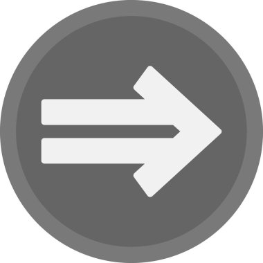 Sağ Ok simgesi, vektör illüstrasyonu 