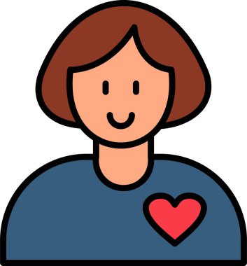 Gönüllü simgesinin vektör çizimi