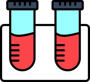 lab test tüpleri ikon vektör illüstrasyonuName