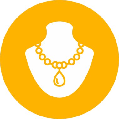 kolye simgesi vektör illüstrasyonu 