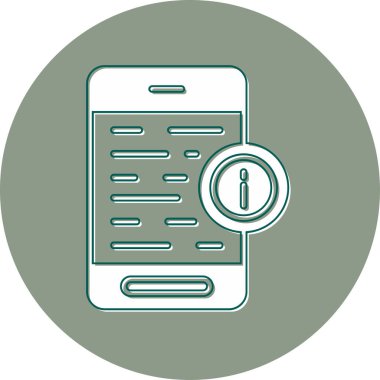 Bilgi simgesi tasarımının vektör illüstrasyonu