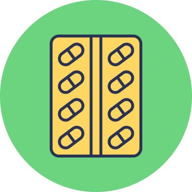 hap ikonu vektör illüstrasyonu