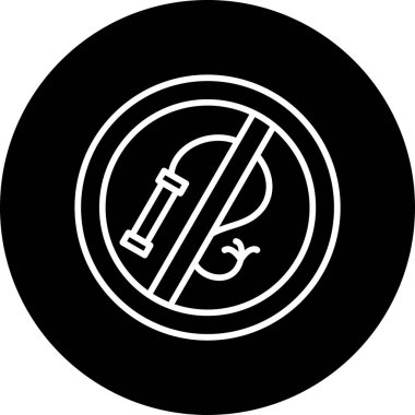 Kırbaç ağ ikonu vektör çizimi yok