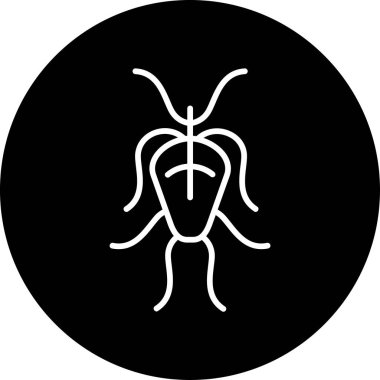 Giardia web simgesi vektör illüstrasyonu