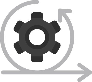 Cog dişli simgesi vektör illüstrasyon tasarımı