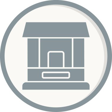 Bilet Pencere simgesi vektör illüstrasyonu