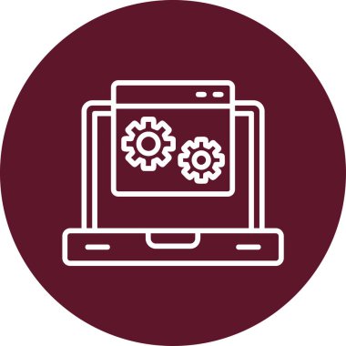 Gelişme. Web simgesi basit illüstrasyon