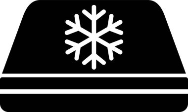 Hava serin. Web simgesi vektör illüstrasyonu