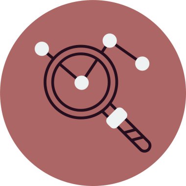 İzleme. Web simgesi basit illüstrasyon