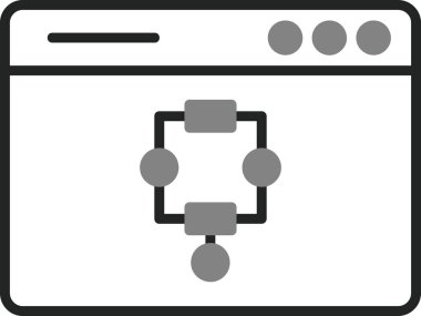 algoritma web simgesi vektör illüstrasyonu