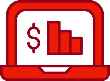 Basit iş grafik vektör simgesi