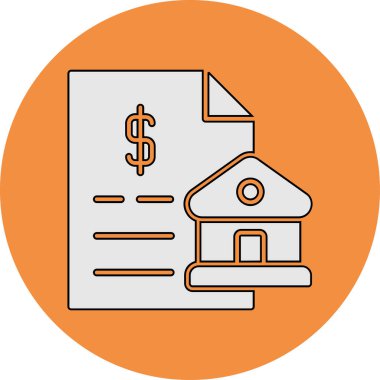 Basit ipotek işaretinin vektör simgesi