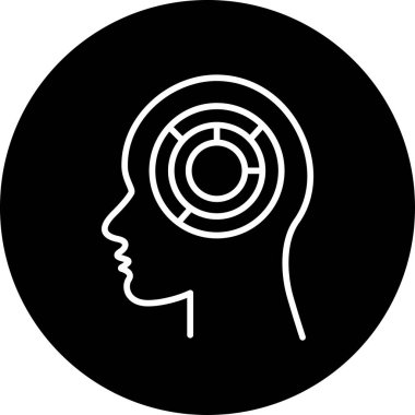 Labirent. Web simgesi basit illüstrasyon