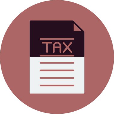 Vergi simgesi vektör illüstrasyonu 