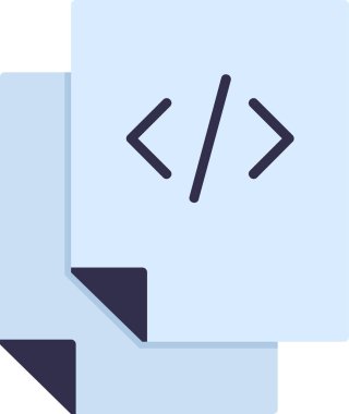 bilgisayar kodlama simgesi, vektör illüstrasyonu