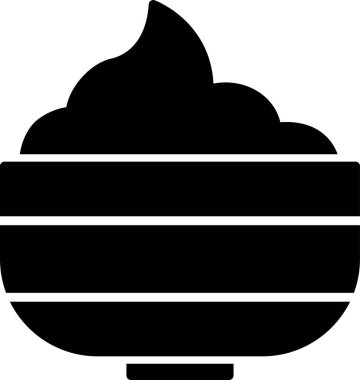 Minimalist tıraş köpüğü simgesi düz bir stilde. 