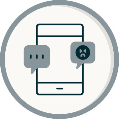 Web arayüzü için soyut vektör ileti simgesi tasarımı