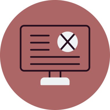 Hata modern simgesinin vektör illüstrasyonu