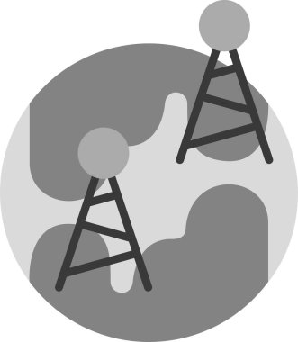 bağlantı ağ simgesi vektör illüstrasyonu