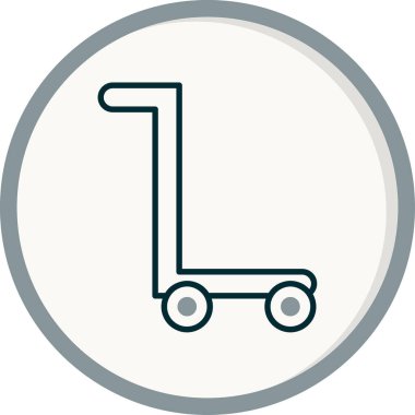 Trolley Web basit illüstrasyon simgesi