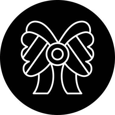 Kurdele yayı. Web simgesi basit illüstrasyon