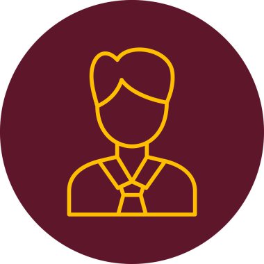 Yönetici vektör simgesi modern basit illüstrasyon