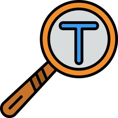 Basit Metin Boyutunun bir vektör illüstrasyonu