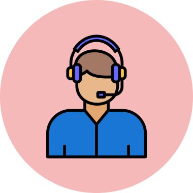 Çağrı merkezi. Basit simge vektörü