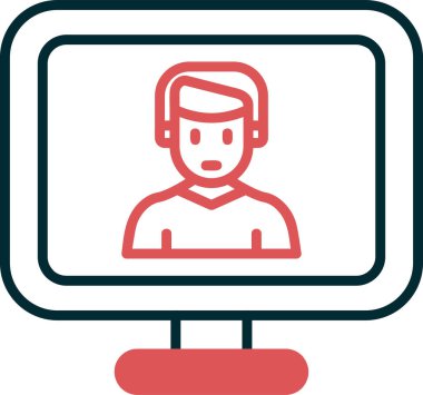 Basit simgeyi karşılama vektör illüstrasyonu