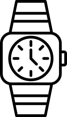 Smartwatch icon, vector illustration simple design