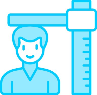 Yükseklik web simgesi vektör çizimi