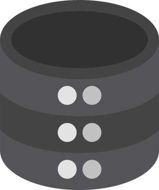 veritabanı simgesi, vektör illüstrasyonu basit tasarım