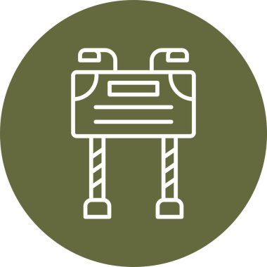 reklam panosu simgesi, vektör illüstrasyonu basit tasarım