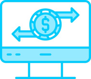 Aktarım simgesi vektör illüstrasyonu