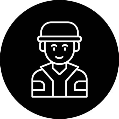 erkek avatar simge vektör çizim 