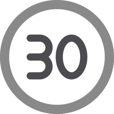 Hız limiti tabelası. Yol işareti.