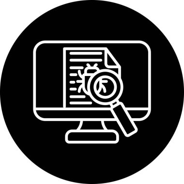 Virüs Vektörü Şekil Simgesi Tasarımı