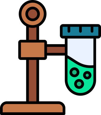 Kimyasal matara kimyasal ikonu - taslak biçimi