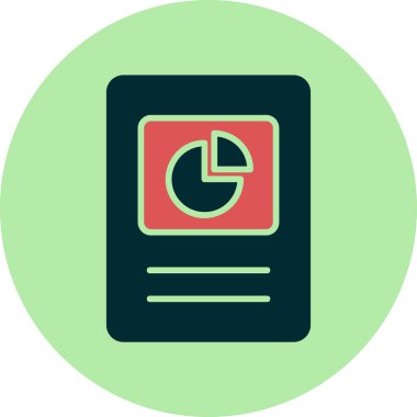 Pasta grafiği vektör illüstrasyonu