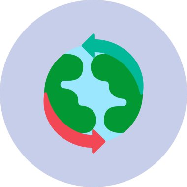 Basit bir Global simgesi. vektör tasarımı