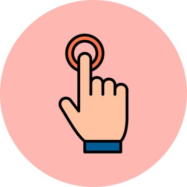 Çift vuruş. Web simgesi basit tasarım