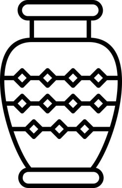 Vazo. Web simgesi basit illüstrasyon