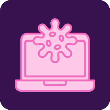 Mikroskobik Yaşam ikonu vektör çizimi