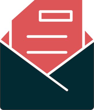 E-posta. Web simgesi basit illüstrasyon 