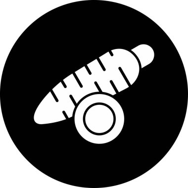 Beyaz Arkaplanda Yucca Simgesi İzole Edildi 