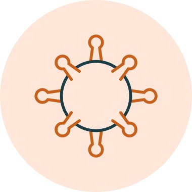 Basit HIV simgesi vektör illüstrasyonu