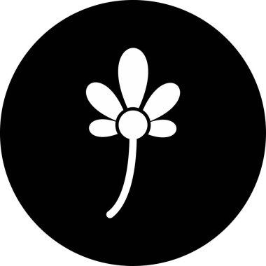 Barış zambağı. Web simgesi basit illüstrasyon